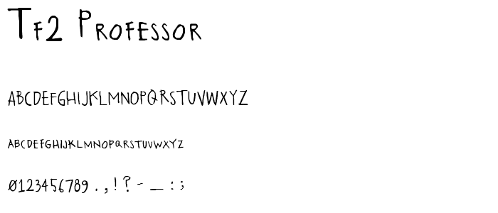 TF2 Professor font